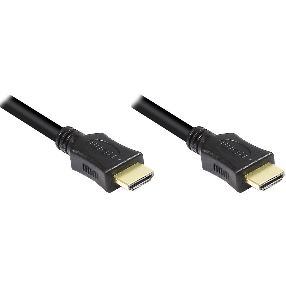 GoodConnections High-Speed HDMI (ST-ST) 0,5m Anschlusskabel Schwarz
