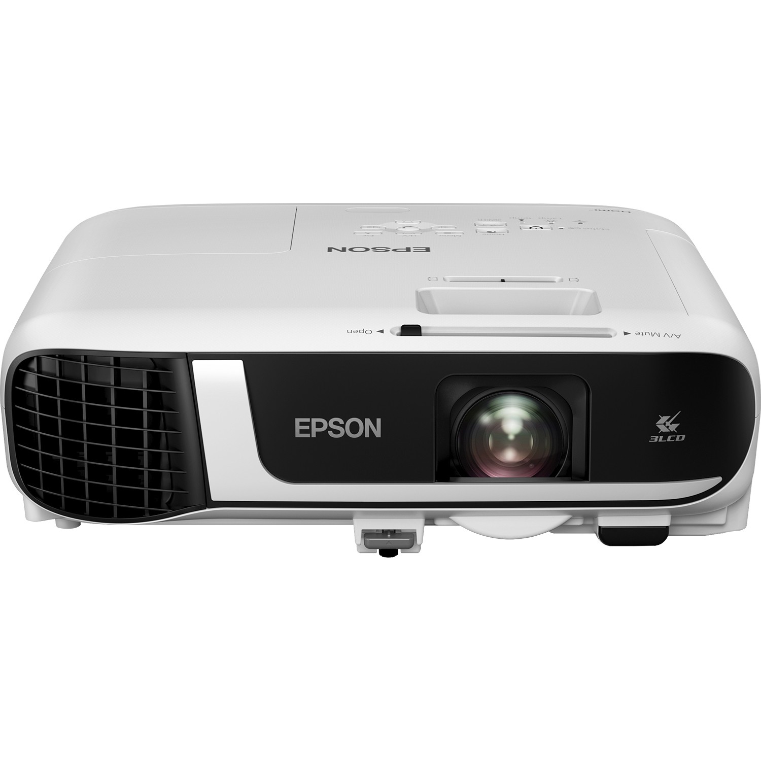 (1920x1080) Epson EB-FH52 4000-Lumen 16:9 VGA 2xHDMI USB composite Video WLAN Speaker Full HD White