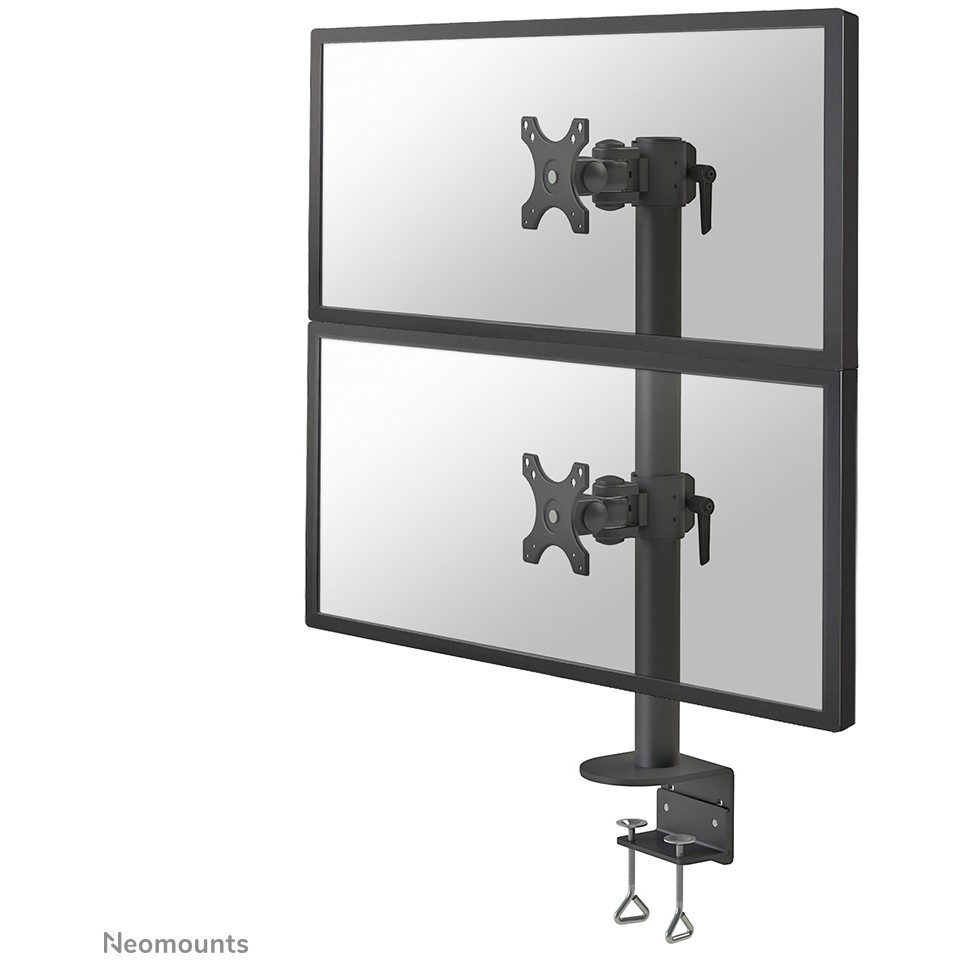 Tischhalterung für zwei Breitbildschirme und Curved-Monitore bis 49" (124 cm) 15KG FPMA-D960DVBLACKPLUS Neomounts